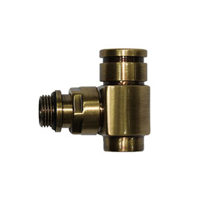Вентиль SR Rubinetterie запорный угловой серия Prestige & Minimal, 1/2", цвет бронза, арт. 0353-1500Z000