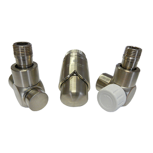 Комплект термостатический SCHLOSSER Exclusive 6017, осевой правый сталь, для пластиковой трубы GZ 1/2 х 16х2, арт. 601700123
