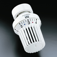 Термостатическая головка Oventrop Uni XH, артикул 1011365, белая, 7-28 С, с нулевой отметкой