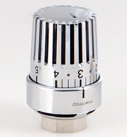Термостатическая головка Oventrop Uni LH, артикул 1011469, хромированный, 7-28 С, c нулевой отметкой