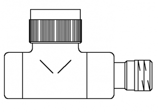 Вентиль (термостатический клапан) Oventrop серия E (эксклюзивная) прямой Ду15 1/2", артикул 1163182, цвет матовая сталь