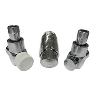 Комплект термостатический SCHLOSSER Exclusive 6017, угловой хром, для стальной трубы GZ 1/2 х GW 1/2, арт. 601700152