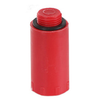 Водопроводная пробка-заглушка HL красного цвета (латунь), 1/2" Н, HL42R.MS