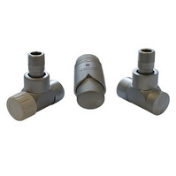 Комплект термостатический SCHLOSSER LUX 6037, осевой левый сатин, для пластиковой трубы GZ 1/2 х 16х2, арт. 603700039