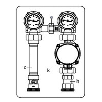 Система обвязки котла Oventrop "Regumat S-130" Ду 25 1" (без насоса), Арт. 1355071