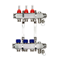 Комплект коллекторов Ридан SSM-3RF set с расходомерами и кронштейнами, 3 контура, 088U0953R