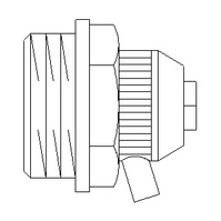 Воздухоспускная пробка Oventrop латунь, никелированная, с отводом воды (вращающийся) артикул 1101603, с самоуплотнением, 3/8"